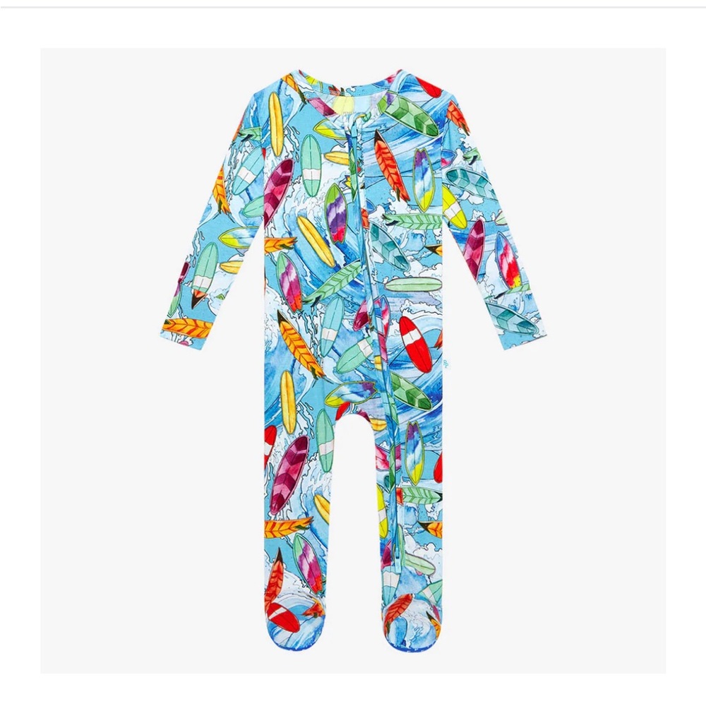 Posh Peanut Wave Footie Size 9-12 Months